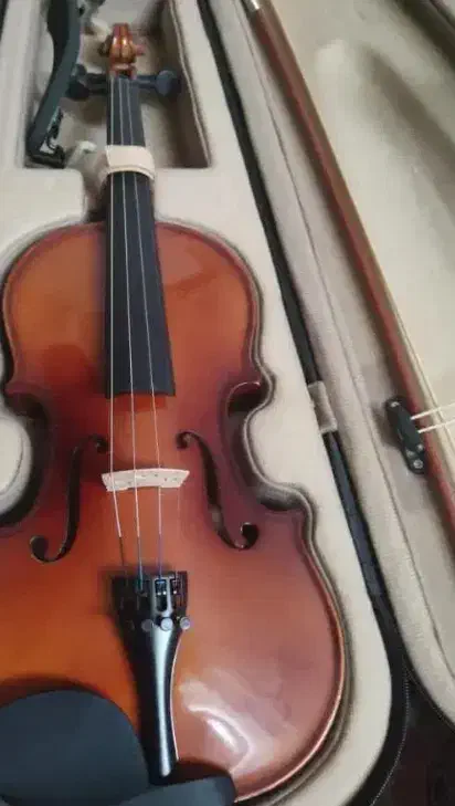 ویولن با کیف و آرشه و دفتر آموزشی|ویولن|خمینیشهر, |دیوار