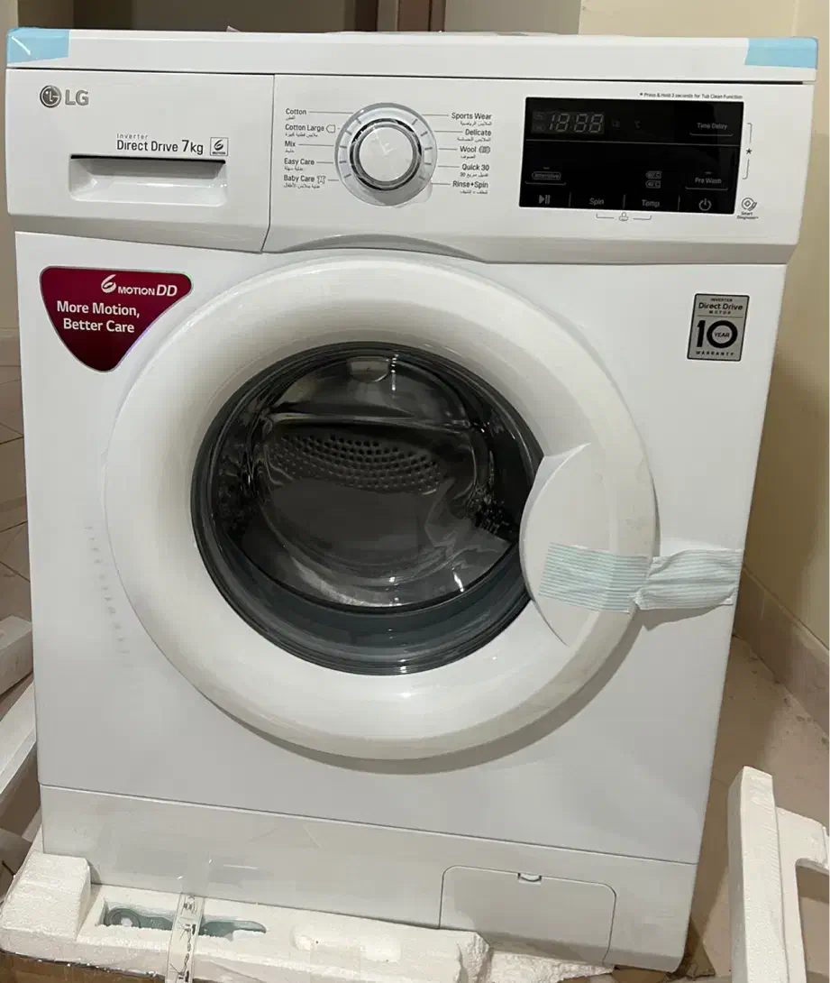 لباسشویی الجی موتور فابریک اصل کره آکبند|ماشین لباسشویی و خشک‌کن لباس|کرمانشاه, |دیوار