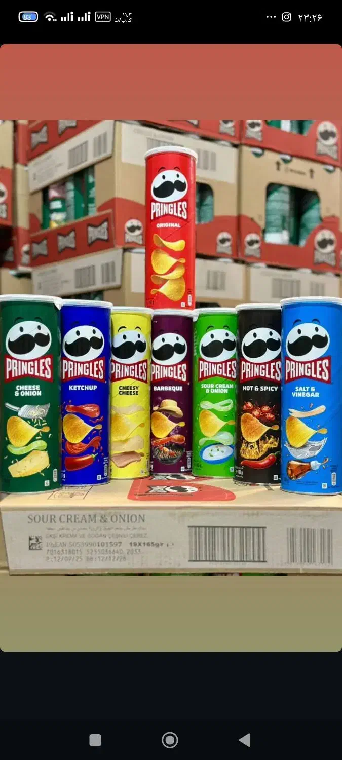 چیپس Pringlesاصل وارداتی|خوردنی و آشامیدنی|جلفا, |دیوار