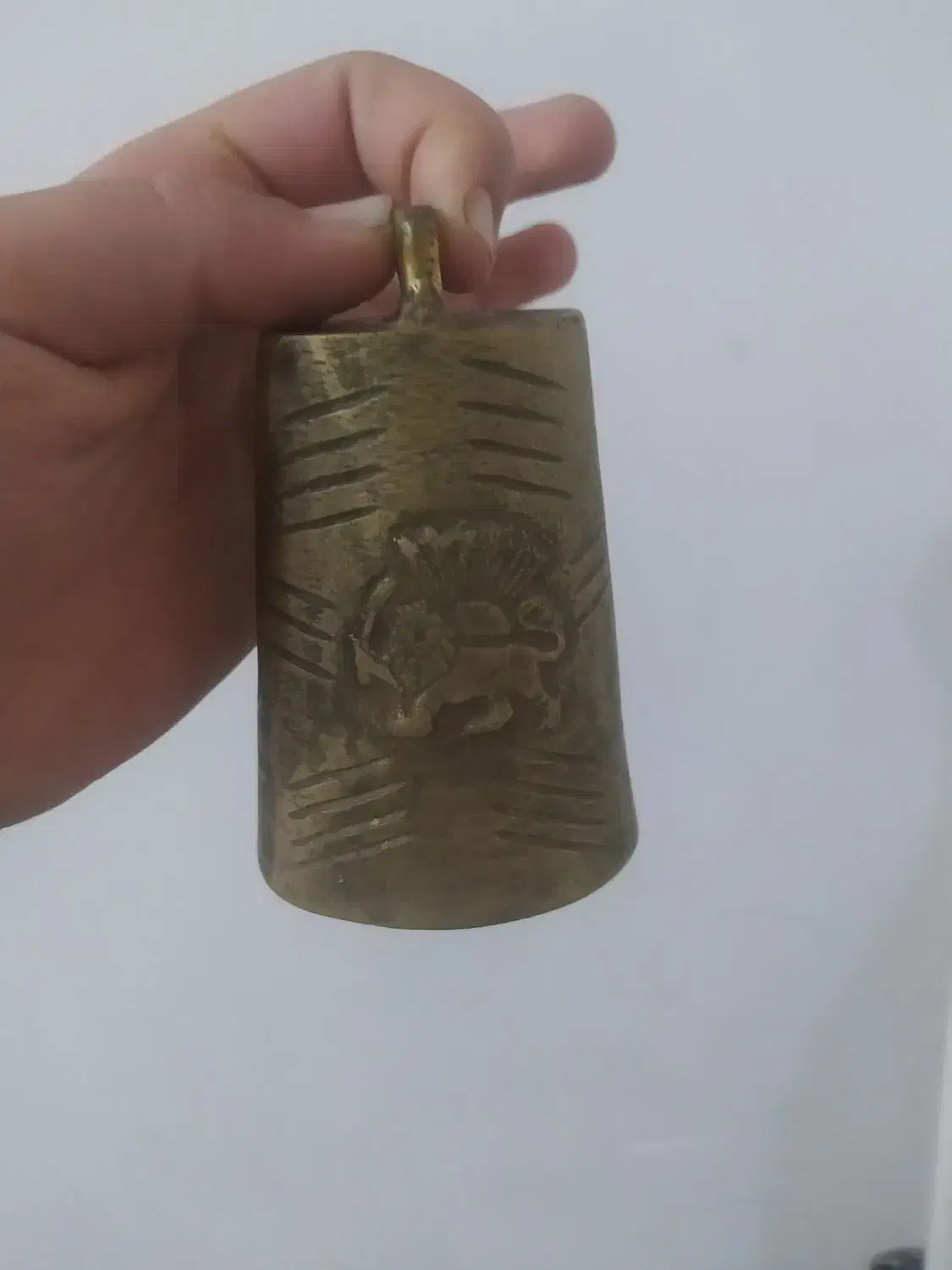 زنگ قدیمی،۸سانت|کلکسیون اشیاء عتیقه|شهرکرد, |دیوار