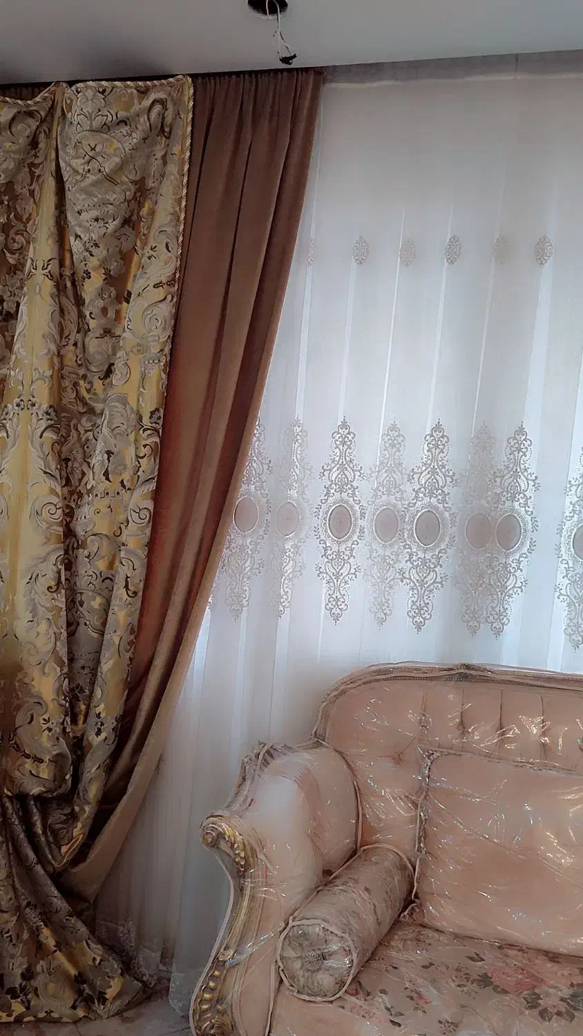 پرده سلطنتی ابریشم خارجی|پرده، رانر، رومیزی|ری, فیروزآبادی|دیوار