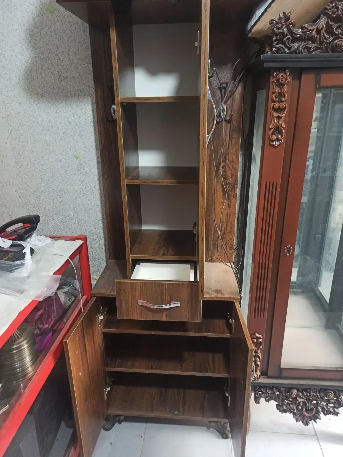 آینه کنسول|بوفه، ویترین، کنسول|هشتگرد, شهرک ریحانه|دیوار