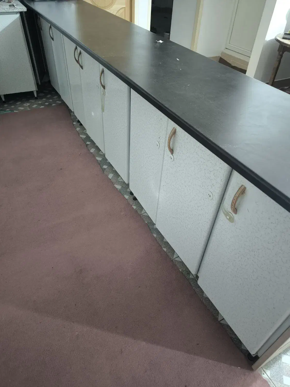 کابینت فلزی همراه هود سینک شیر اهرمی|آبچکان و نظمدهنده ظروف|سنقر, |دیوار