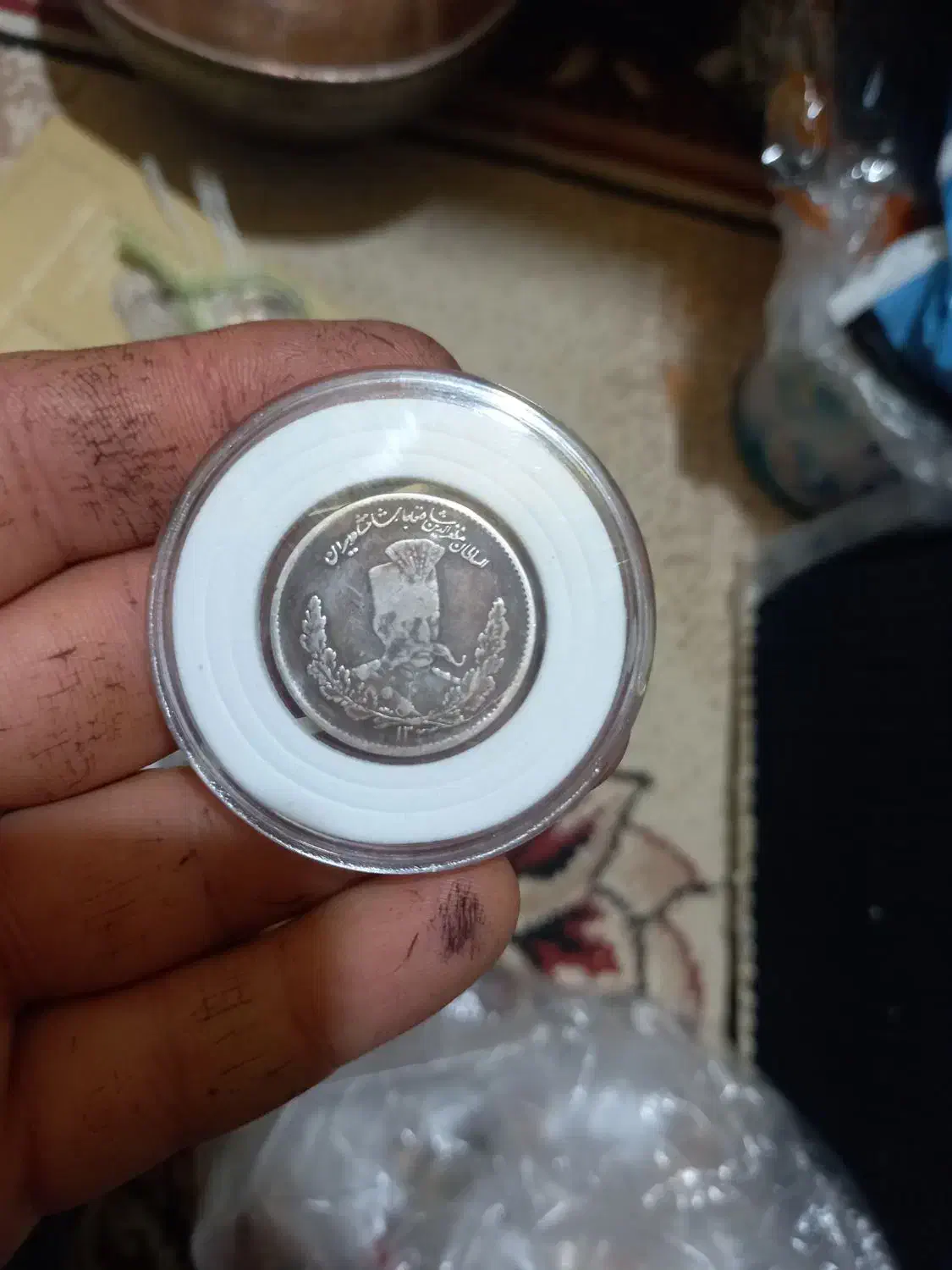 سکه نقره دوهزار دینار مظفرالدین|کلکسیون سکه، تمبر، اسکناس|قم, علی آباد سعدگان|دیوار