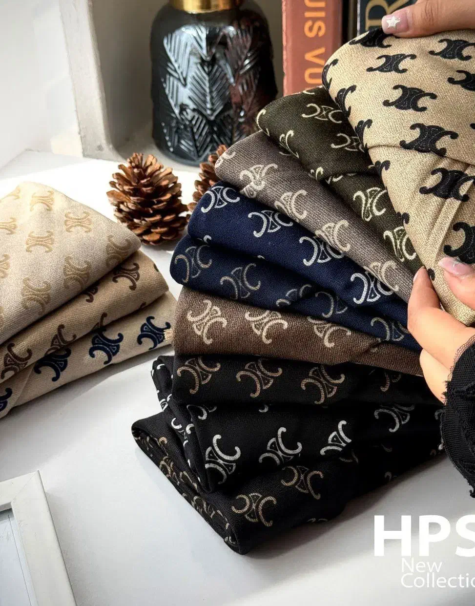 روسری سی اسکارف چهار فصل منگوله دار|لباس|رباطکریم, رباطکریم|دیوار