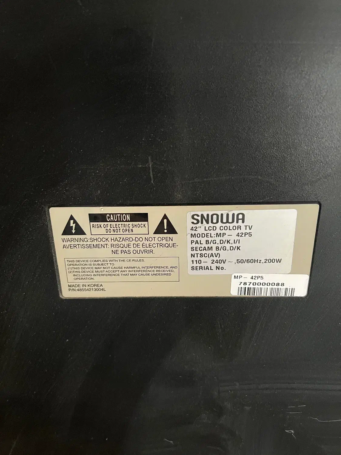 تلویزیون ۴۲ اینچ خاموش|تلویزیون و پروژکتور|تهران, بهار|دیوار