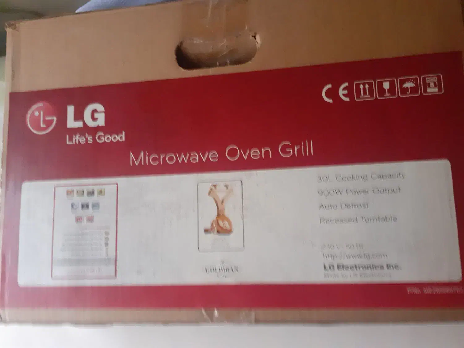 مایکروویو نو ال جی با کارتن|اجاق گاز و لوازم برقی پخت‌وپز|قزوین, |دیوار