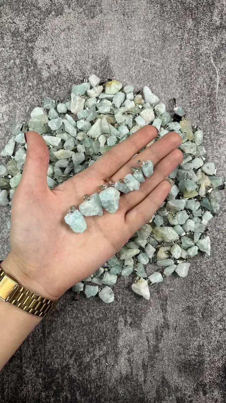 گردنی راف آکوامارین و تورمالین سیاه|جواهرات|مشهد, وکیل‌آباد|دیوار