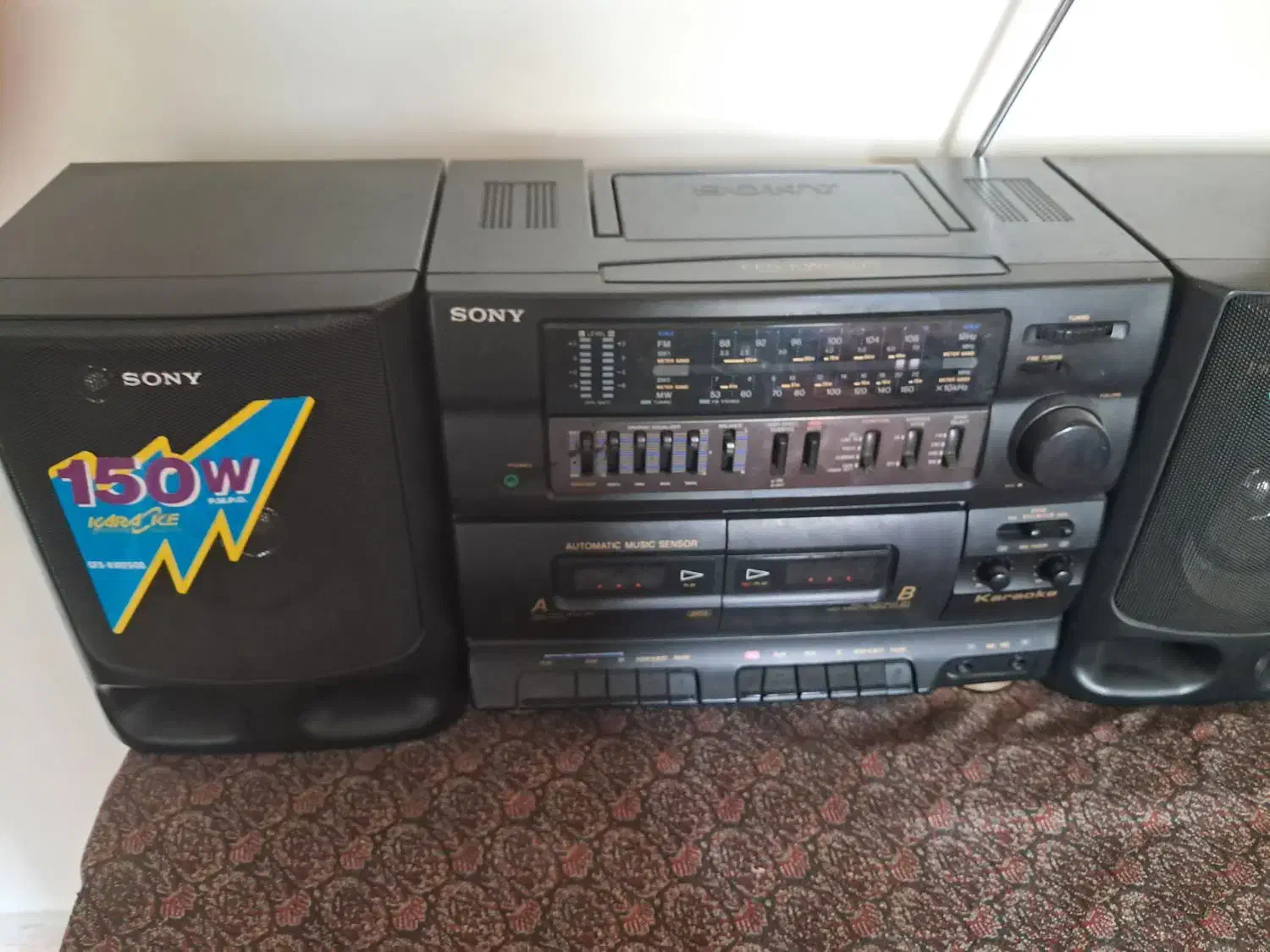 رادیو ضبط سونی ژاپنی اصل پشتی ترکمن بخاری|سیستم صوتی خانگی|تهران, صد دستگاه|دیوار
