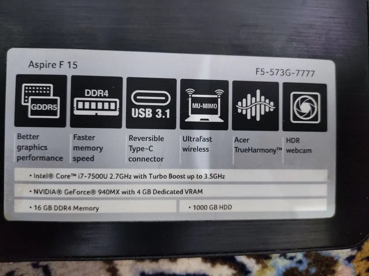 لپتاپ گیمینگ Core i7 قدرتمند|رایانه همراه|تهران, حکیمیه|دیوار