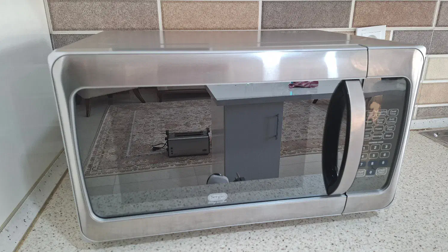 مایکروویو سرجیو ۳۰لیتری کاملاسالم و درحدنو|اجاق گاز و لوازم برقی پختوپز|رشت, دیلمان|دیوار
