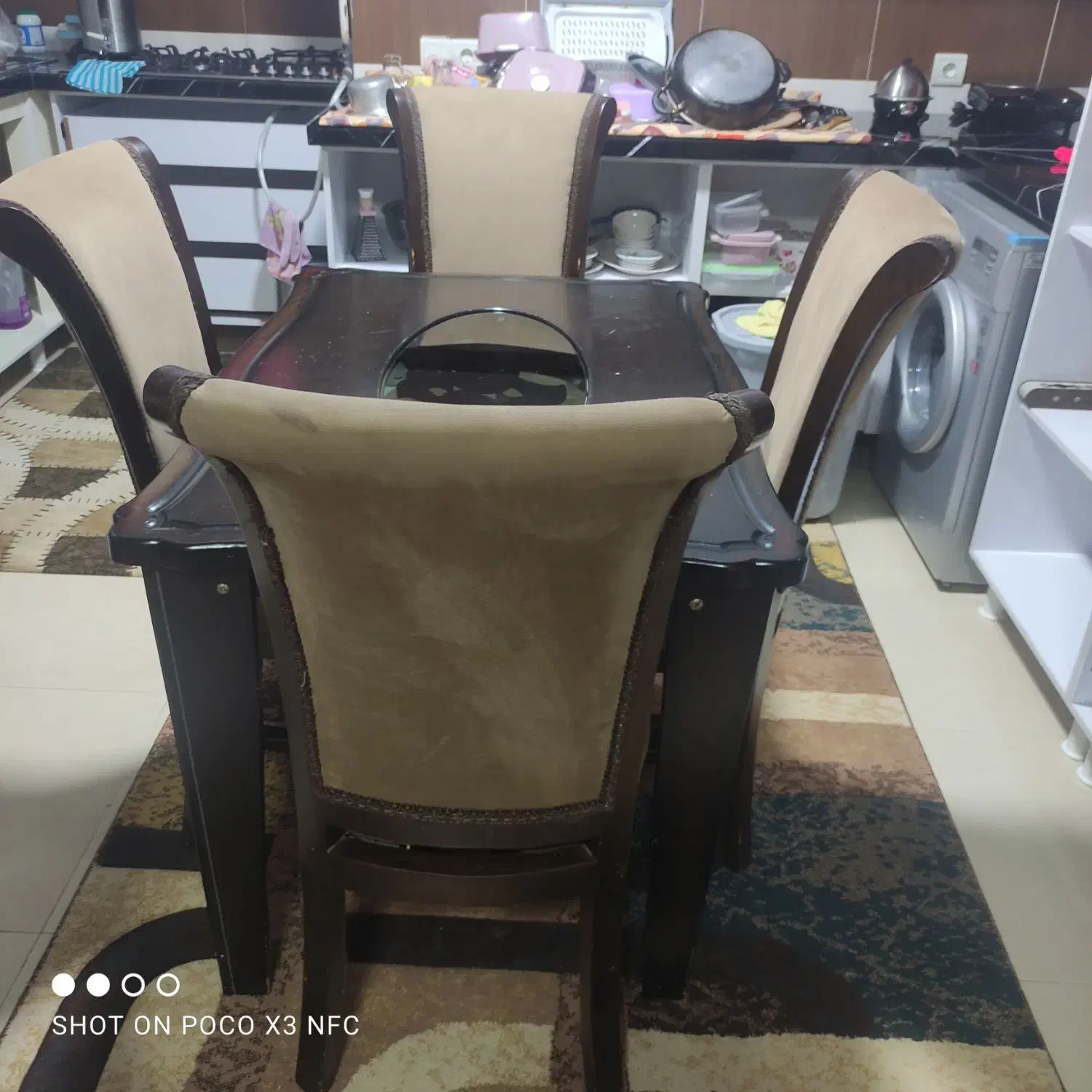 میزناهار خوری چهار نفره|میز و صندلی غذاخوری|ساری, |دیوار