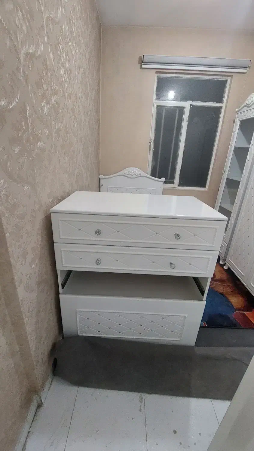 سرویس کمد تخت نوجوان هایگلاس|تخت و سرویس خواب|ری, شهادت|دیوار