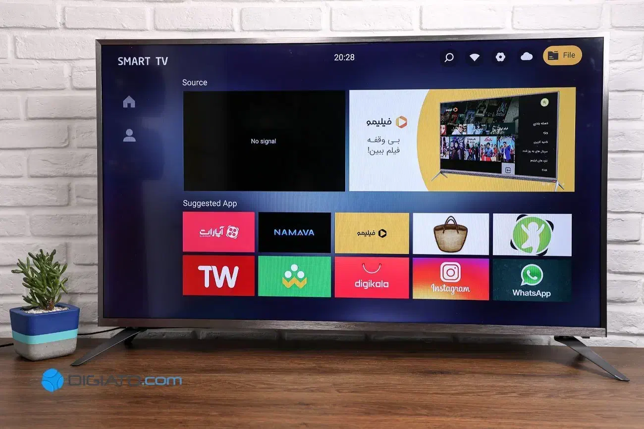 ال ای دی ۴۳ زلموند پنل شکسته|تلویزیون و پروژکتور|بهار, |دیوار