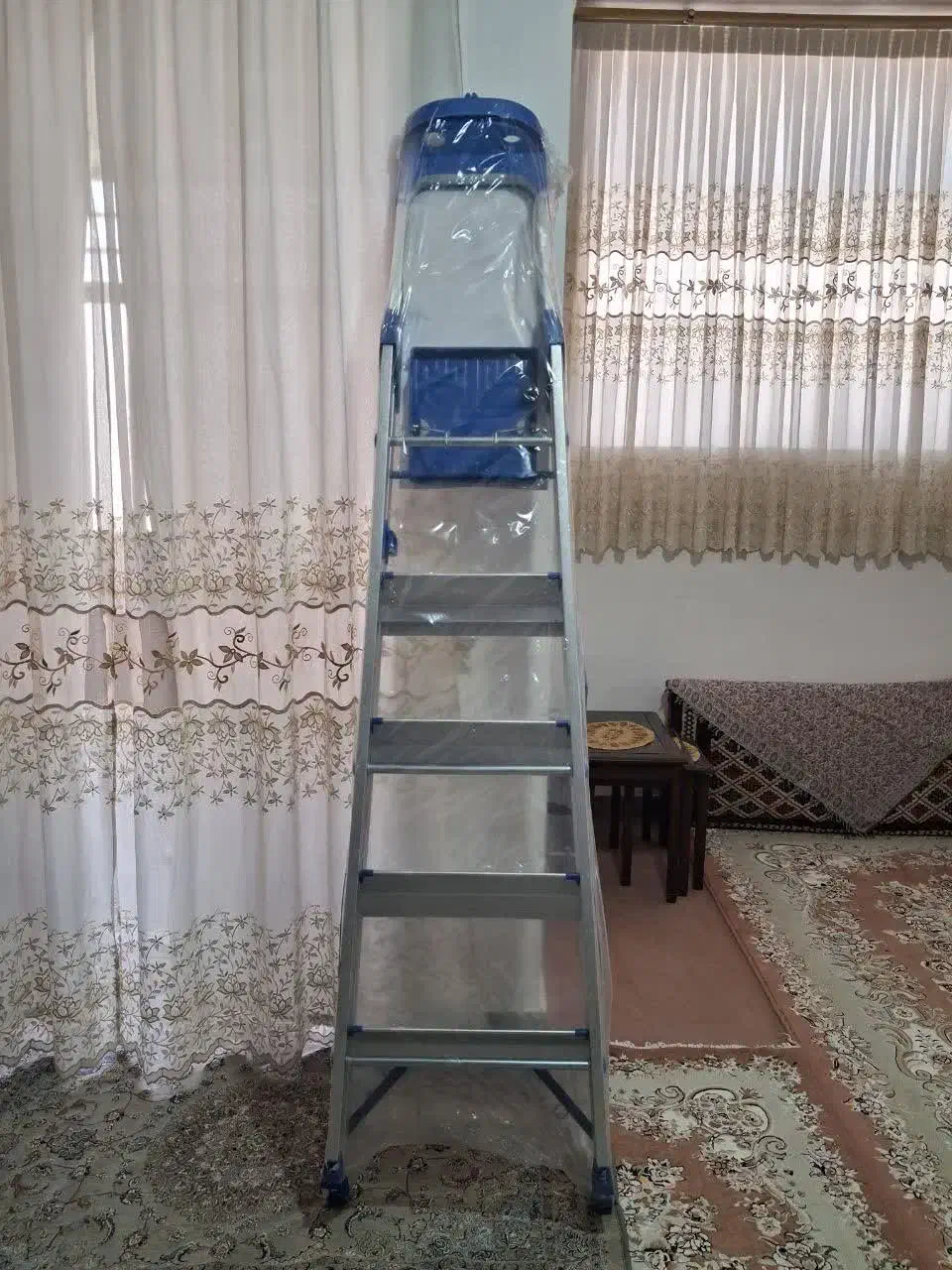 نردبان دوپایه ۵ پله|ابزارآلات|ساوه, |دیوار