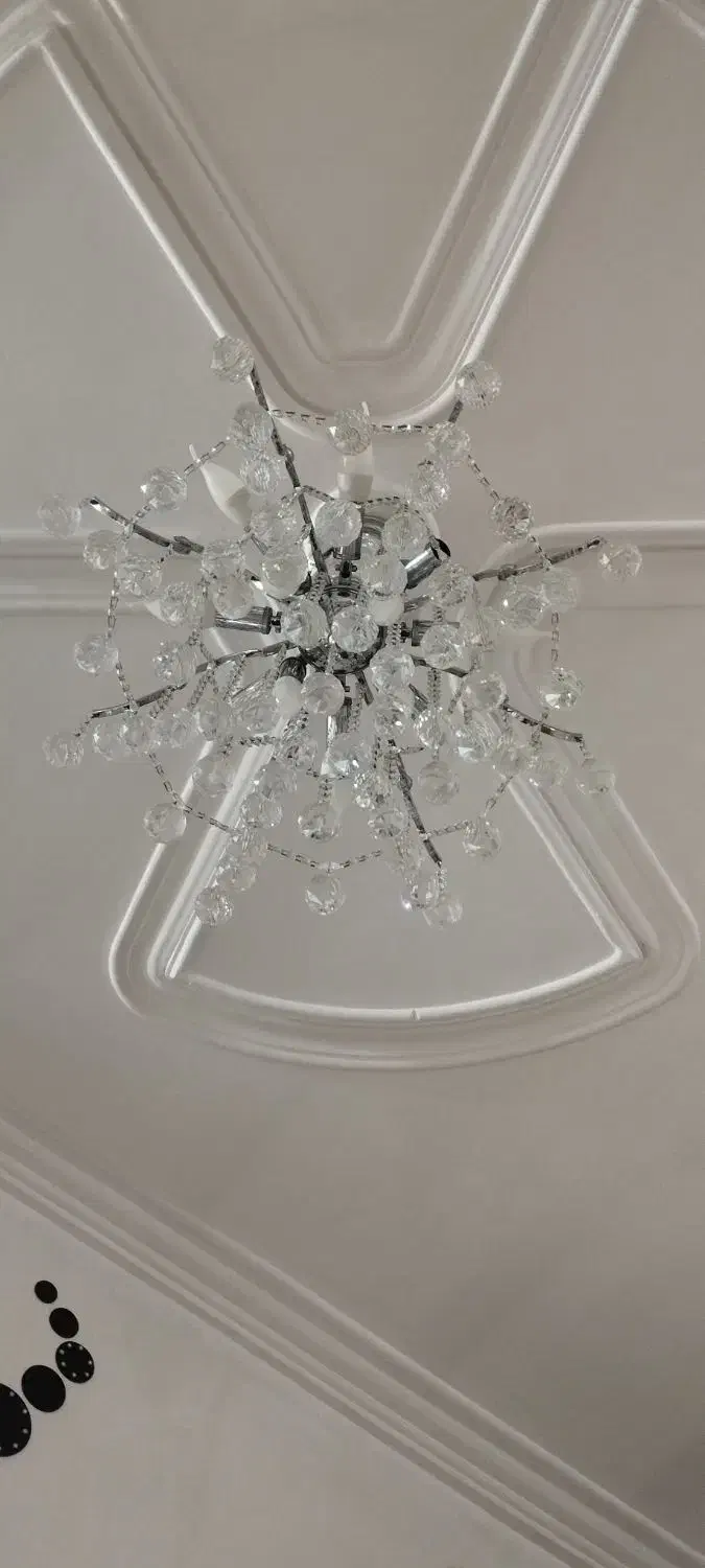 لوستر آویز در حد نو|لوستر و چراغ آویز|فومن, |دیوار