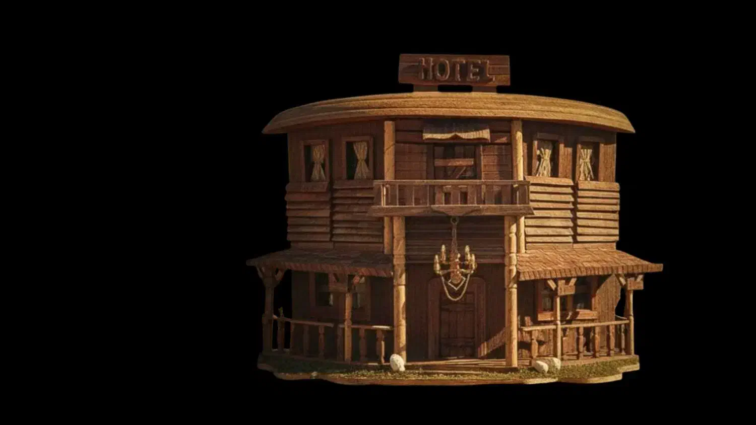 هتل چوبی دستساز|مجسمه، تندیس، ماکت|قزوین, |دیوار