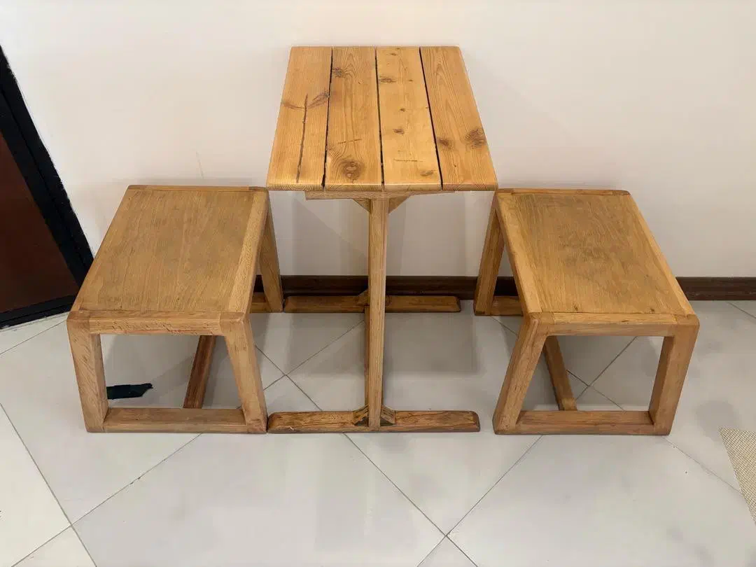 میز صندلی چوبی در حد نو|میز و صندلی غذاخوری|شیراز, آزادی|دیوار