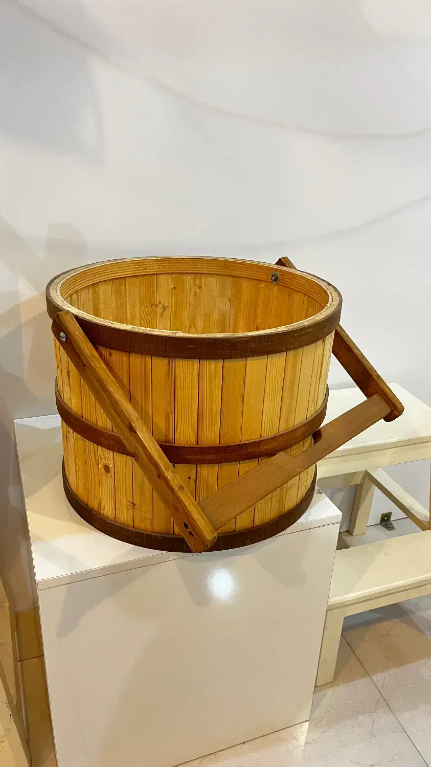 سطل چوبی|صنایع دستی و سایر لوازم تزئینی|لار, |دیوار