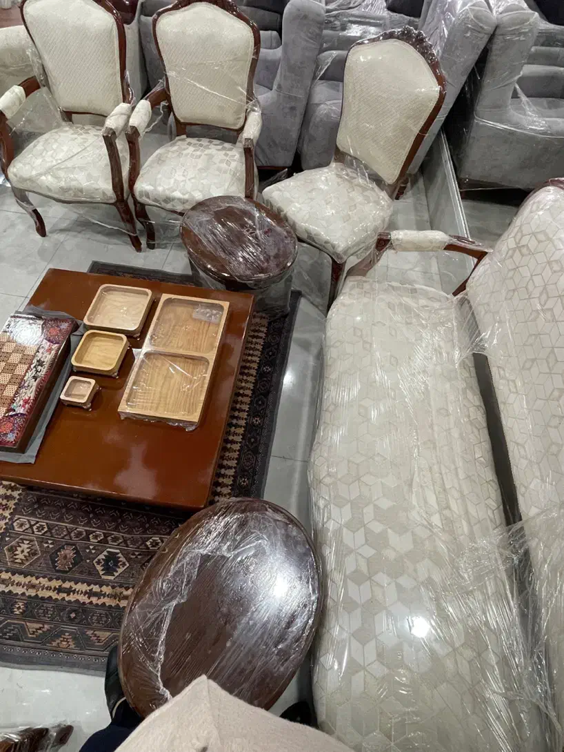 مبل تانیک چوب راش گرجستان ۷ نفره|مبلمان خانگی و میز عسلی|آمل, |دیوار