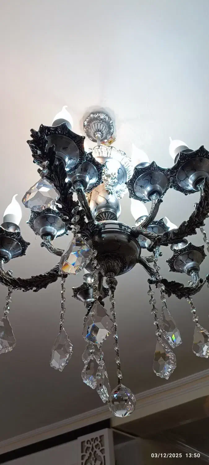 2عدد لوستر 10شاخه برنز|لوستر و چراغ آویز|تبریز, |دیوار