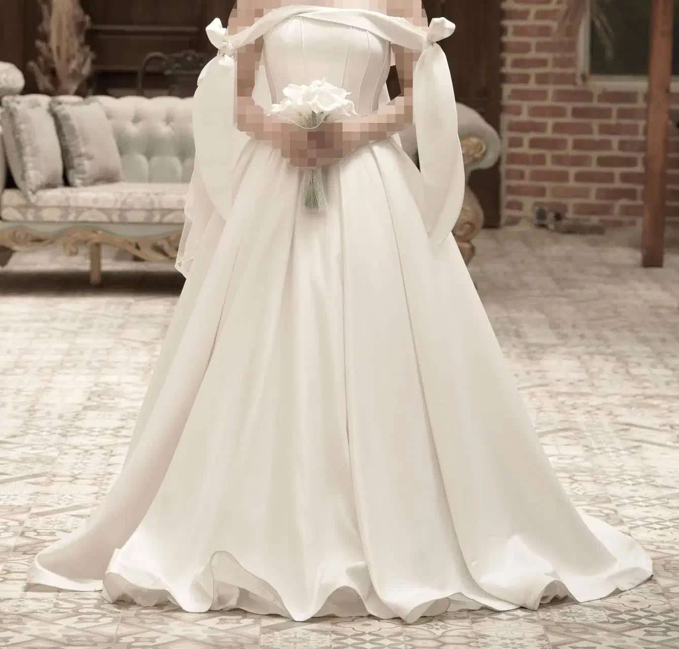 لباس عروس ساتن اروپایی|لباس|تهران, نازیآباد|دیوار