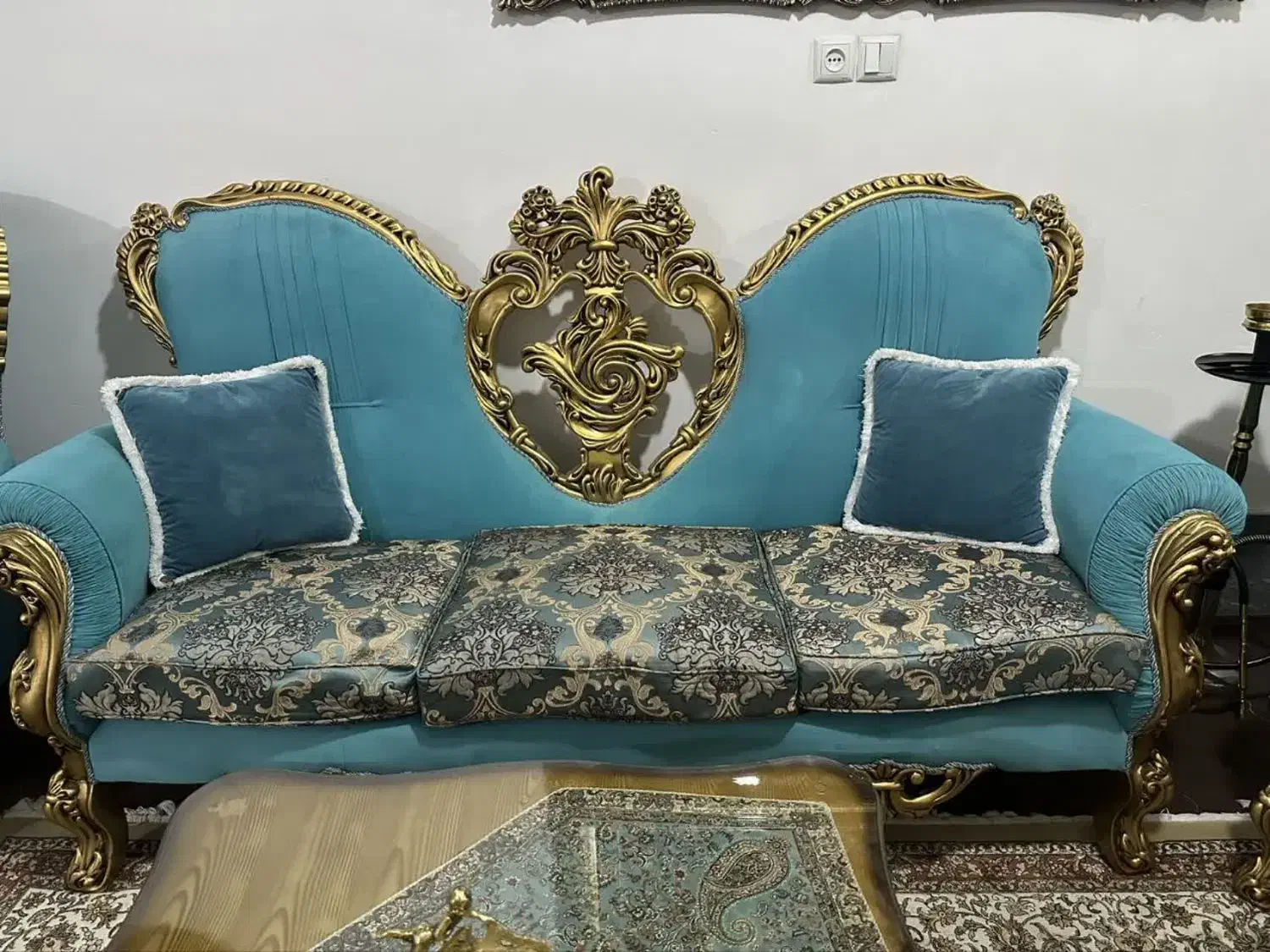 مبلمان سلطنتی ۶نفره|مبلمان خانگی و میز عسلی|قم, حاج زینل|دیوار