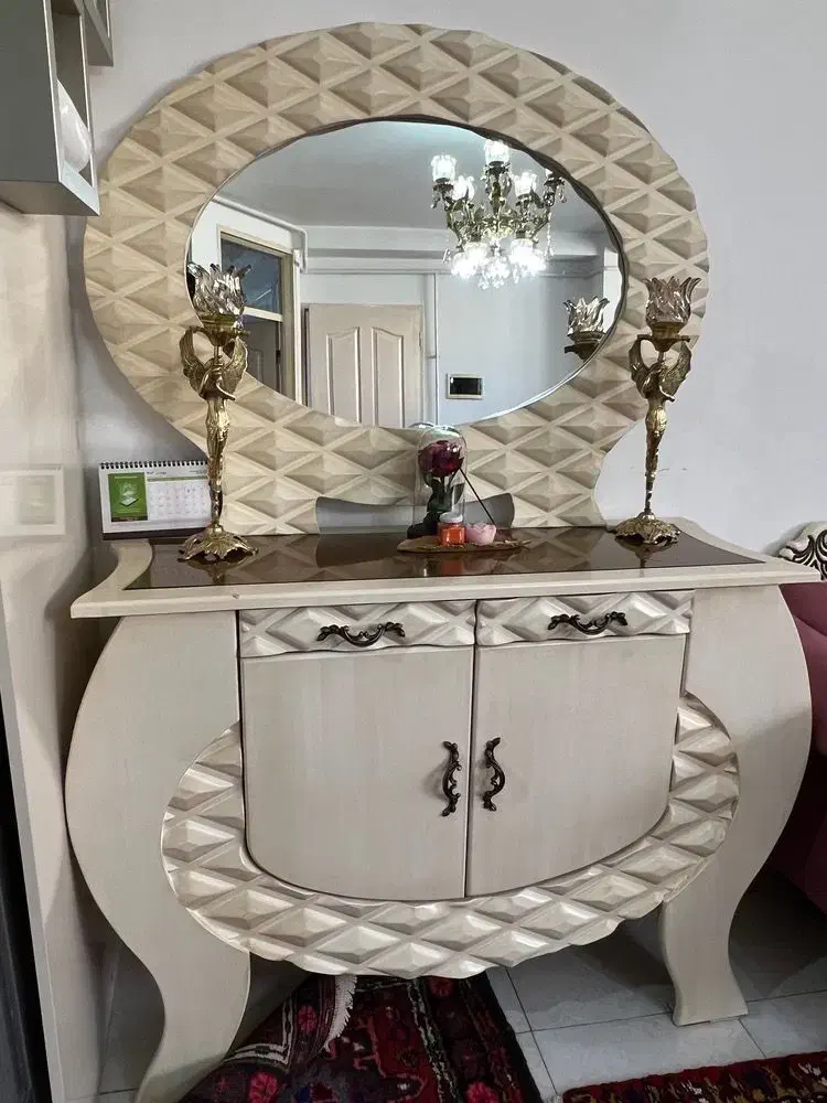 آینه کنسول|بوفه، ویترین، کنسول|تبریز, |دیوار