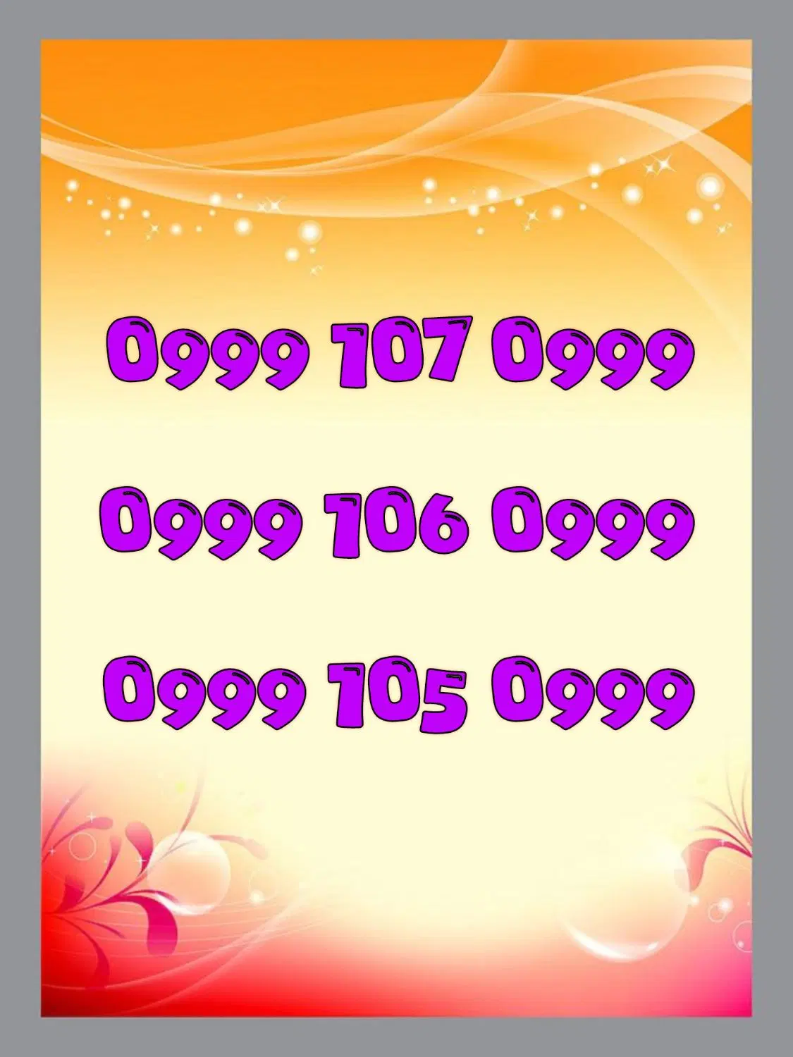 0999-105-0999|سیمکارت|تهران, زعفرانیه|دیوار