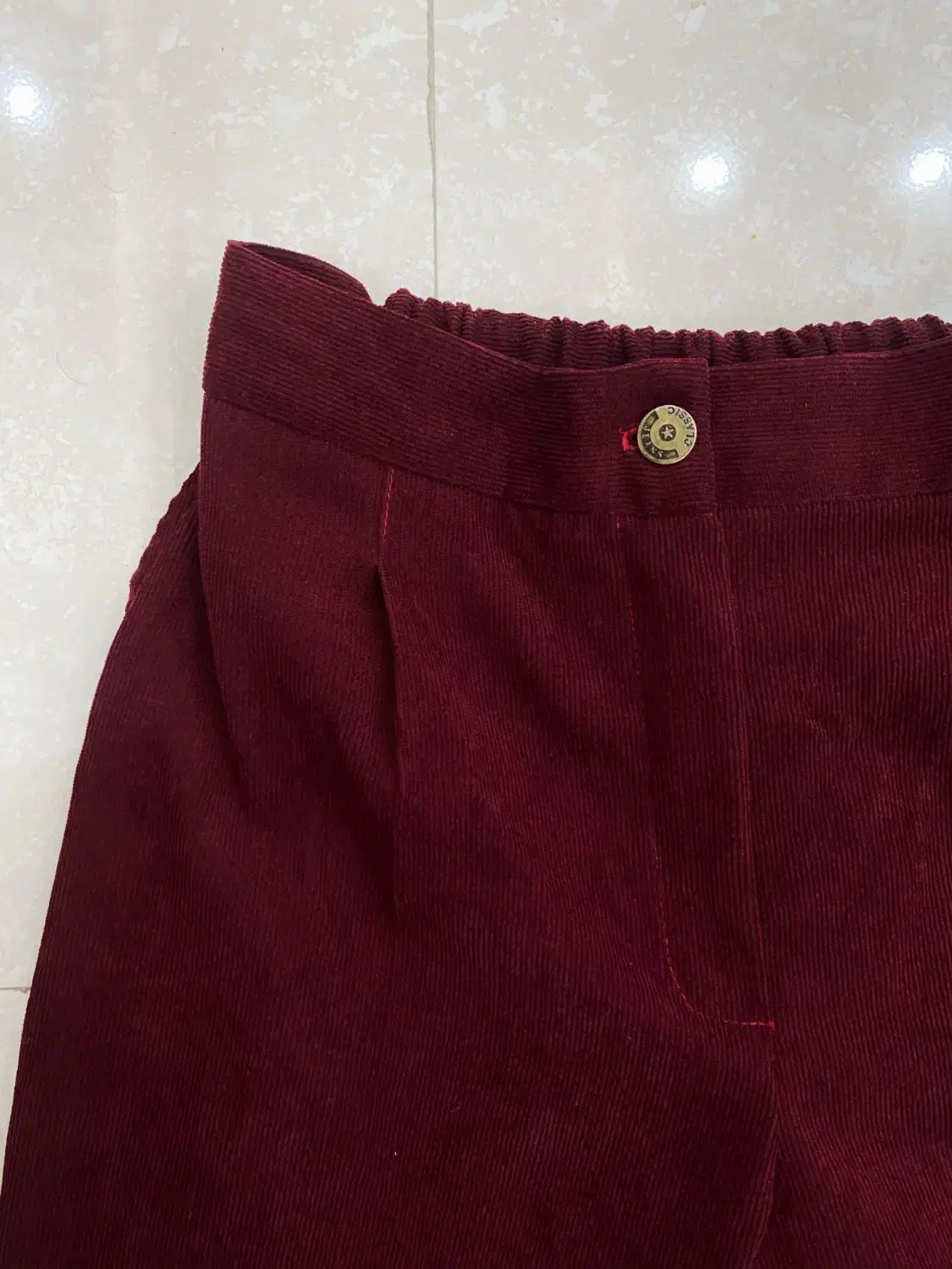 شلوار زرشکی کبریتی اصل|لباس|قم, زنبیل آباد|دیوار