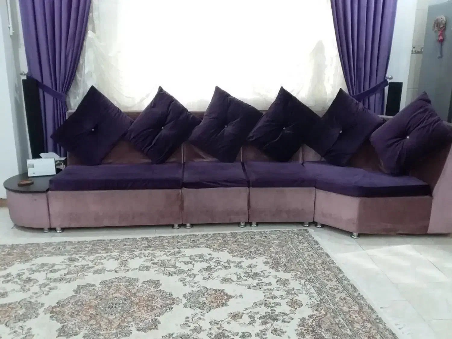 مبل ال مخمل تمیز|مبلمان خانگی و میز عسلی|بابل, |دیوار