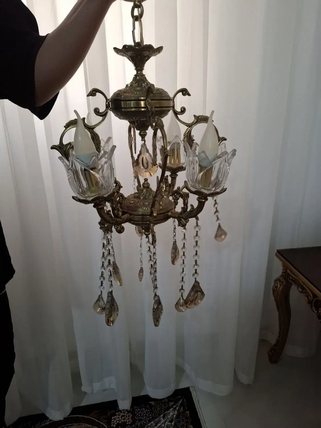 لوستر چهارشاخه|لوستر و چراغ آویز|پاکدشت, پاکدشت (مامازند)|دیوار