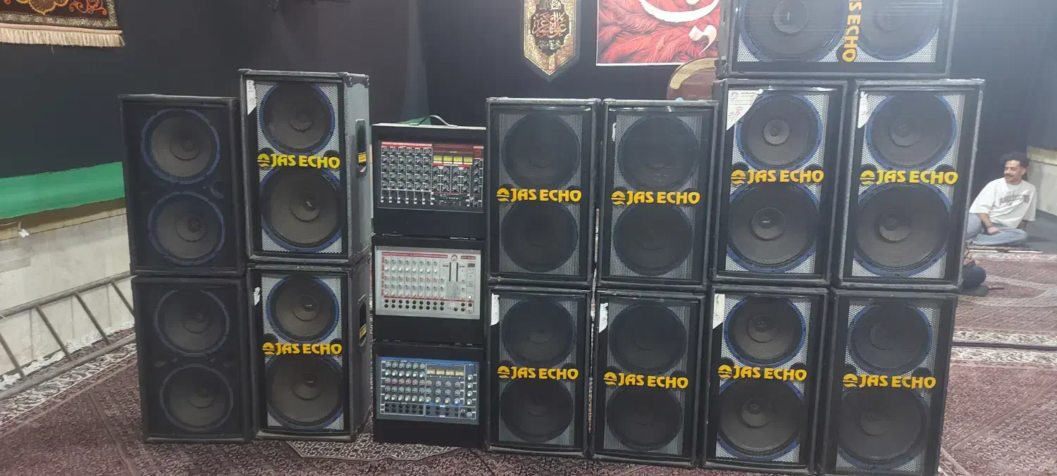 فروش سیستم صوت هئتی 13 عدد باند ۳ عدد امپلی|سیستم صوتی خانگی|تهران, شهرآرا|دیوار