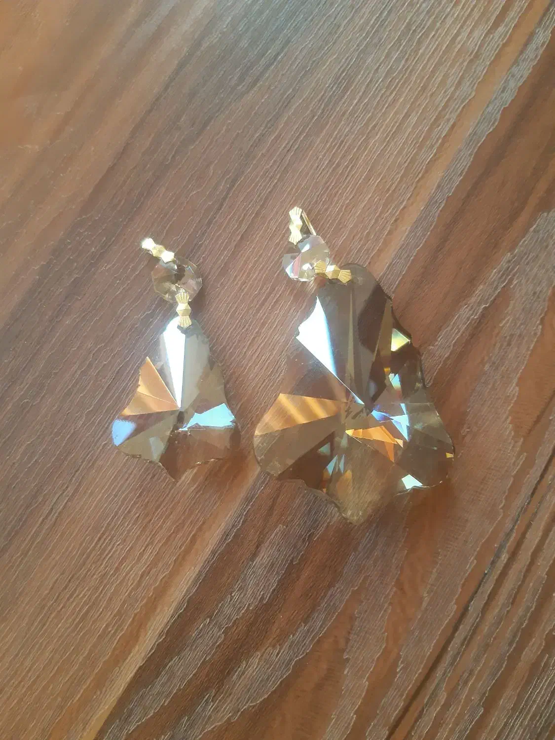 لاله پیچ شامپاینی و کریستال کاج|لوستر و چراغ آویز|تبریز, |دیوار