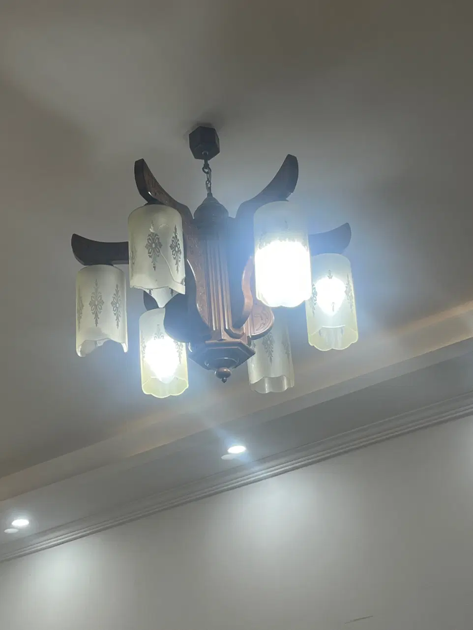 لوستر|لوستر و چراغ آویز|فومن, |دیوار