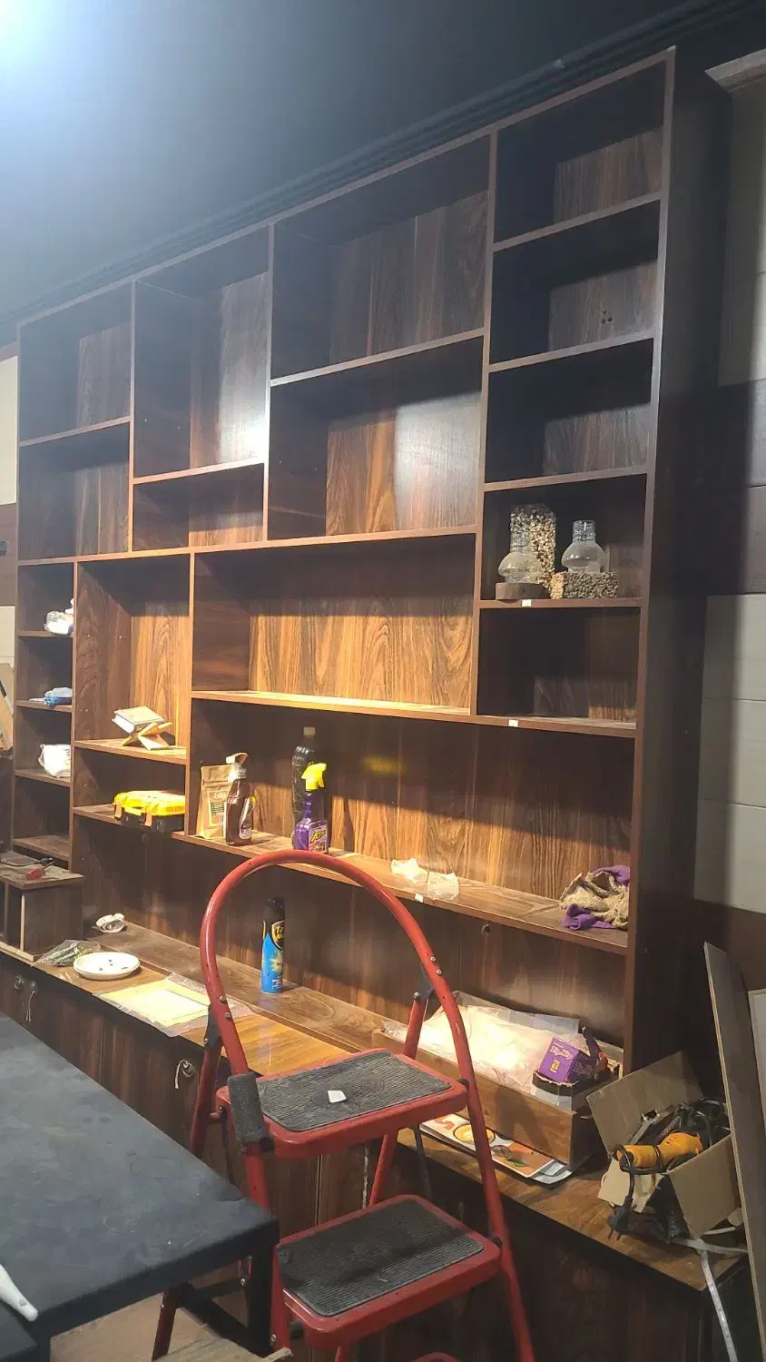 قفسه ام دی اف|کتابخانه، شلف، قفسه‌های دیواری|دزفول, |دیوار