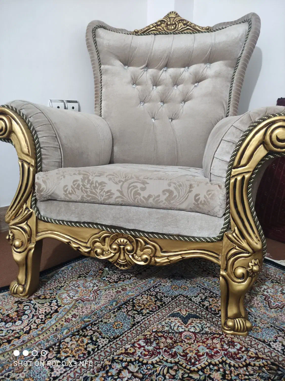 مبل هفت نفره نیمه استیل|مبلمان خانگی و میز عسلی|گنبد کاووس, |دیوار