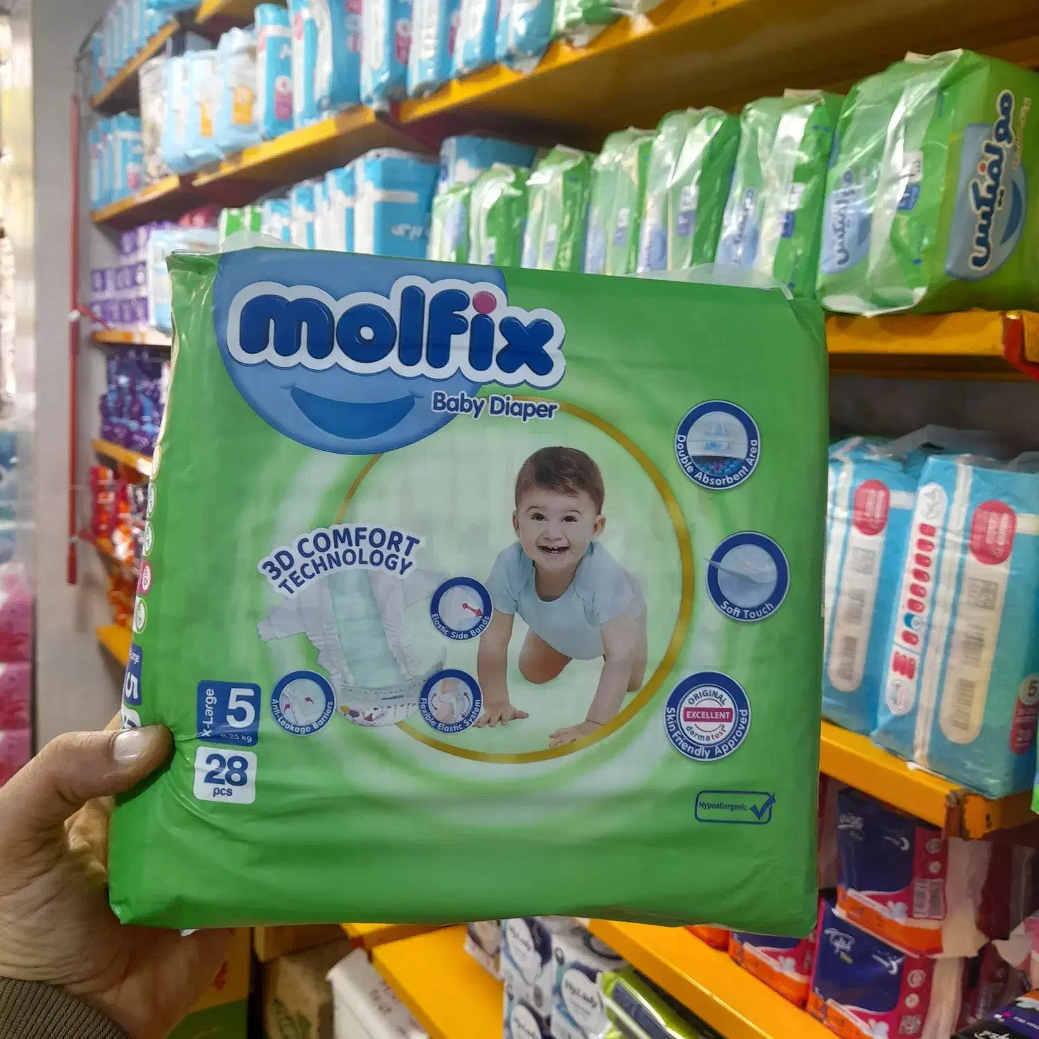 مولفیکس سایز ۳ و ۴ و ۵|مواد شوینده و دستمال کاغذی|فردیس, فرامرزیه|دیوار