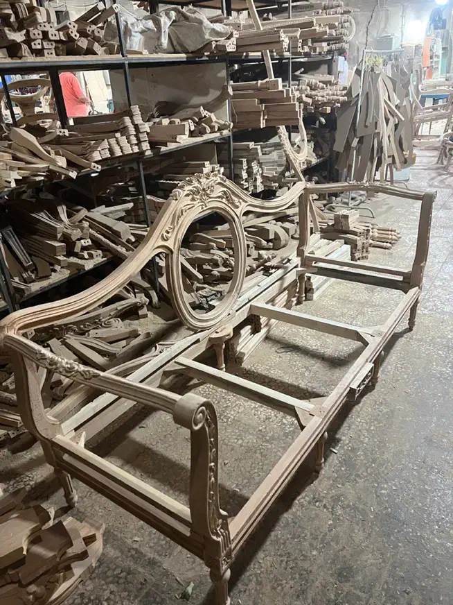 کلاف خام مبل کاجی|مبلمان خانگی و میز عسلی|پردیس, شهرک صنعتی خرمدشت فاز ۷|دیوار