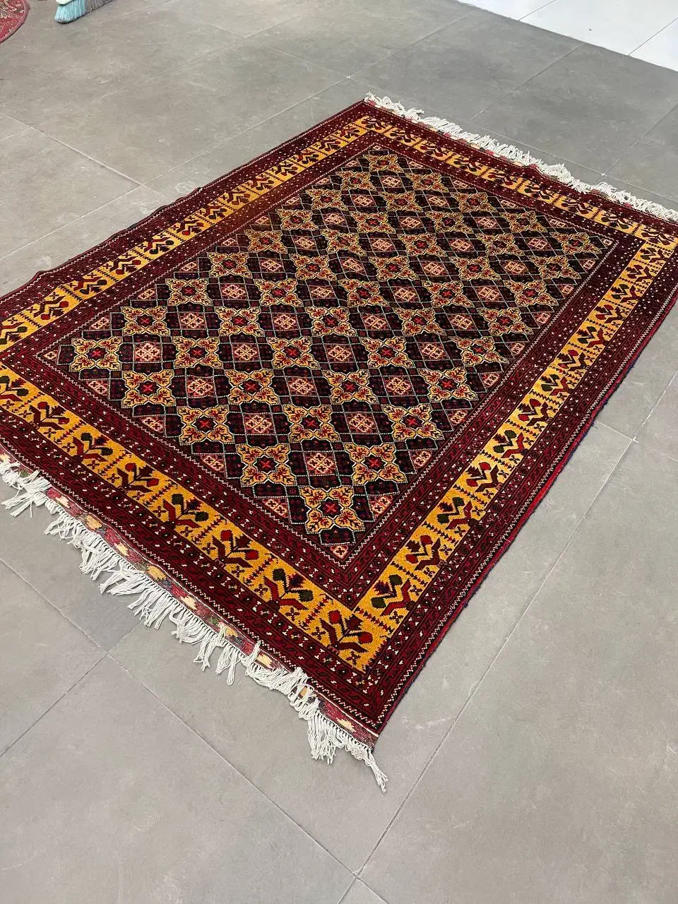 فرش دستباف (بساک) ۶ متریهای کرک لیمویی خاص|فرش|مشکین‌دشت, |دیوار