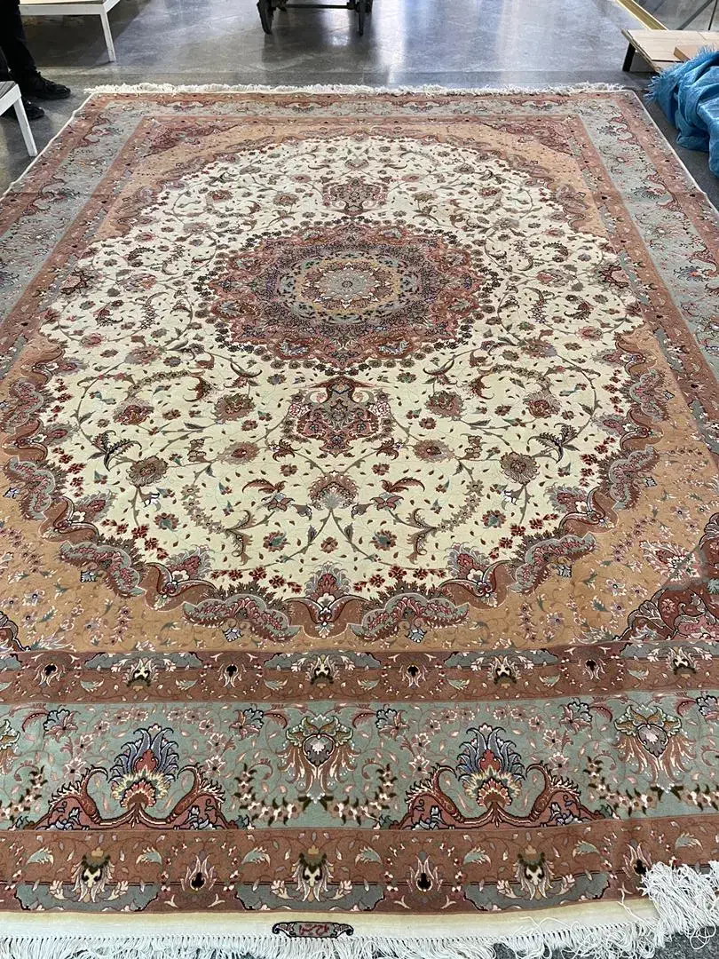 جفت12متری شیوا 50 چله ابریشم|فرش|تبریز, |دیوار