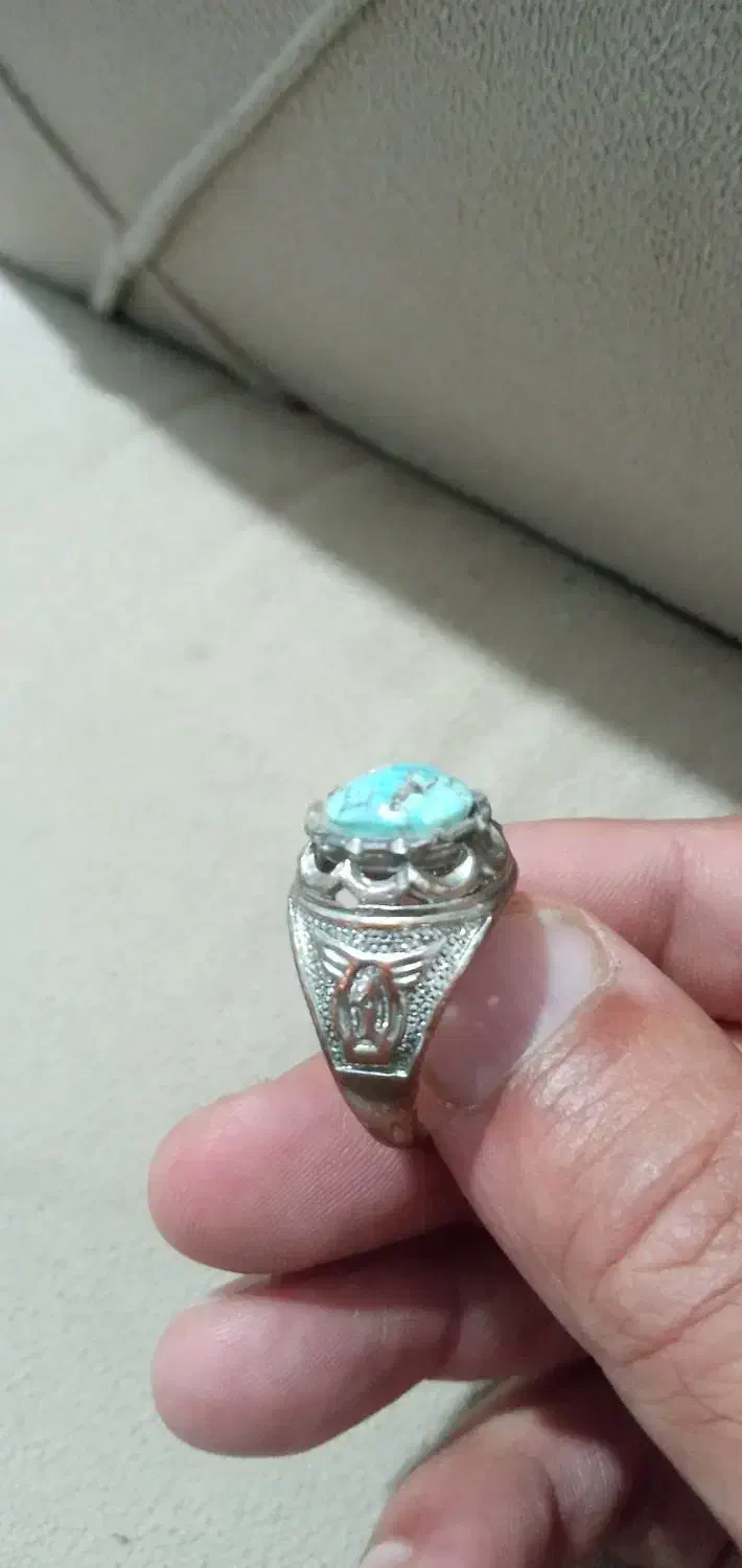 انگشتر فیروزه نیشابور و یه عددسنگ اصل|جواهرات|زابل, |دیوار