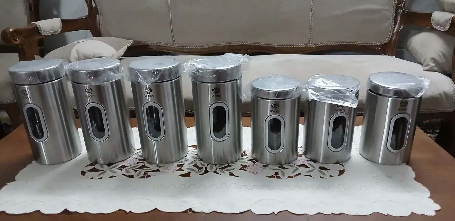 سرویس آشپزخانه ۱۸ پارچ مدل استوانه ای نقره‌ای|ظروف سرو و پذیرایی|قم, هنرستان|دیوار
