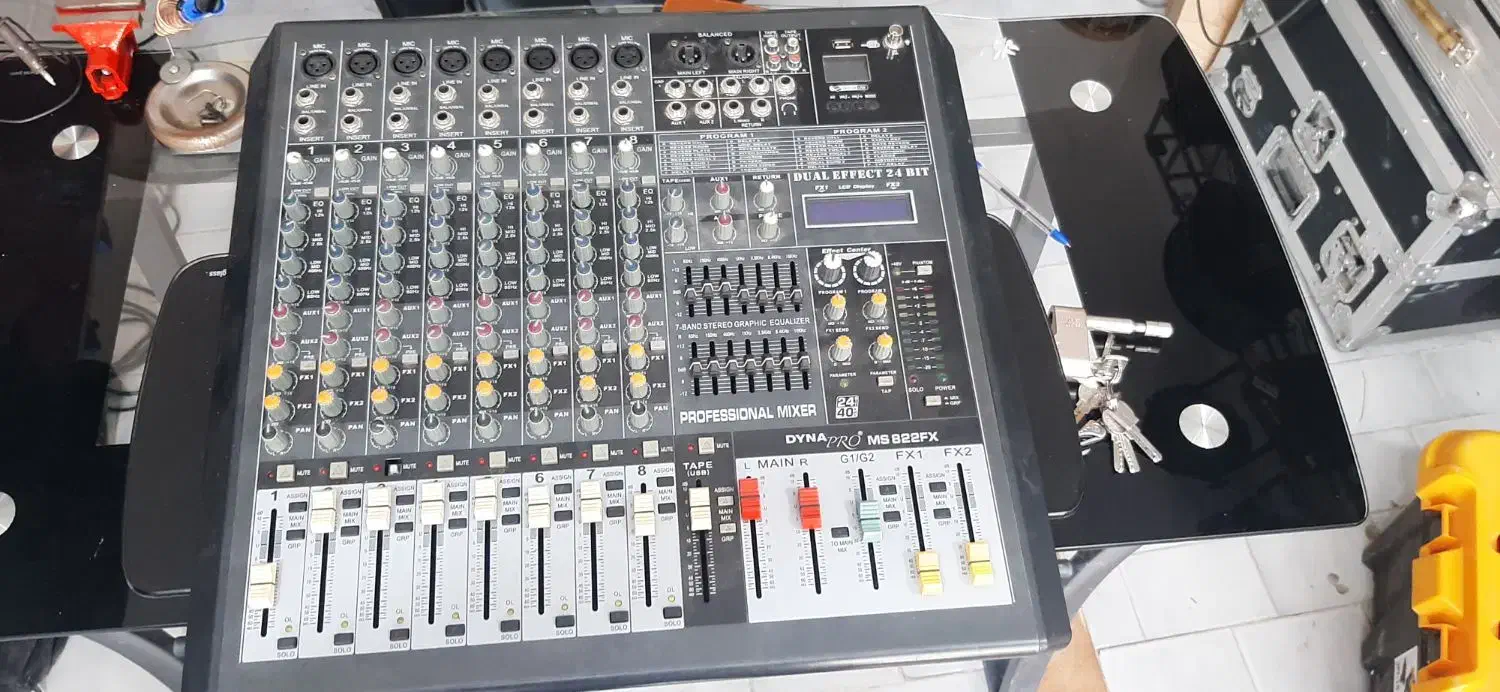 میکسر دایناپرو جفت افکت|گیتار، بیس، امپلیفایر|میناب, |دیوار