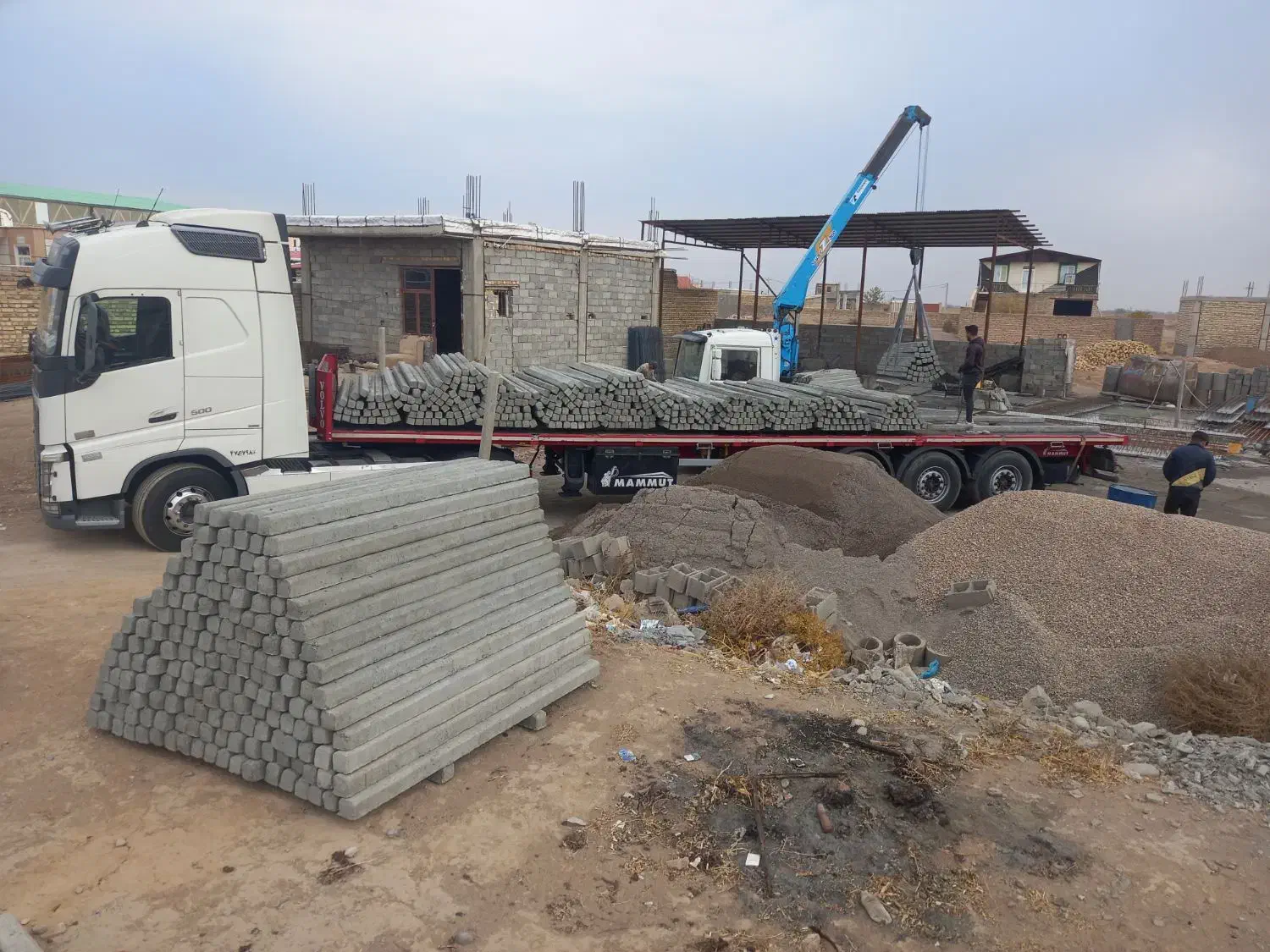 کارگاه بتنی تیرچه سقفی وپایه انگور...|مصالح و تجهیزات ساختمان|دشتابی, |دیوار