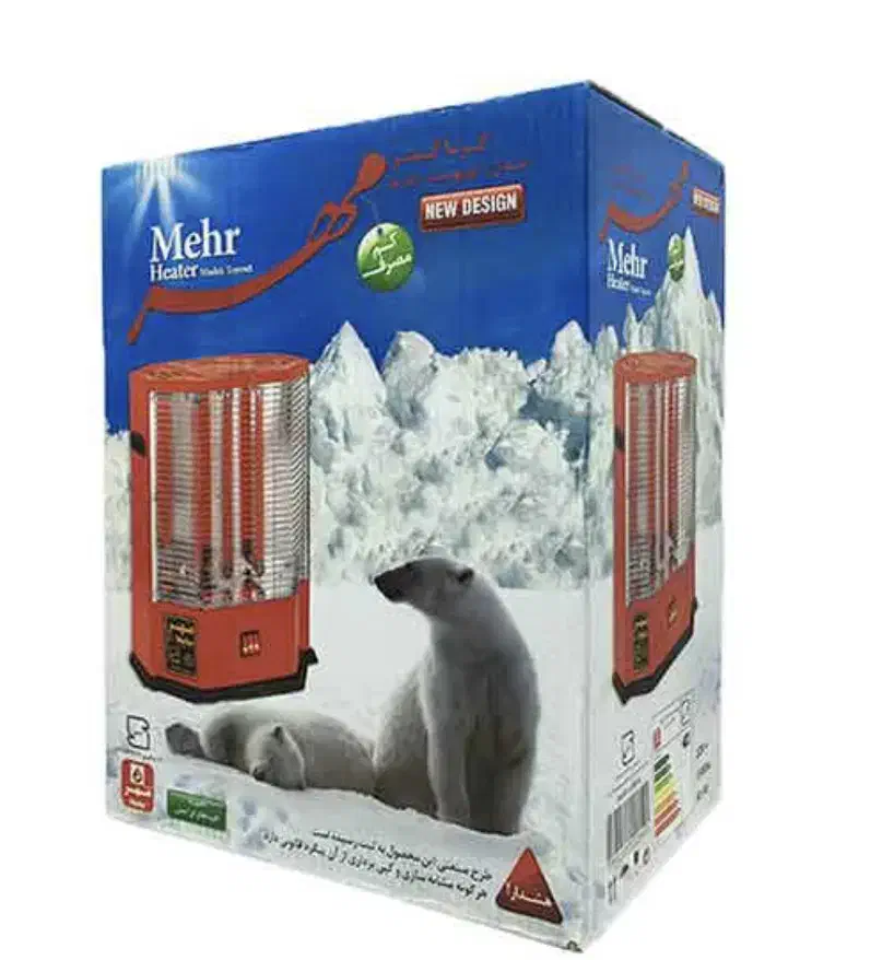 بخاری برقی ۳ شعله مهر|بخاری، هیتر، شومینه|آمل, |دیوار