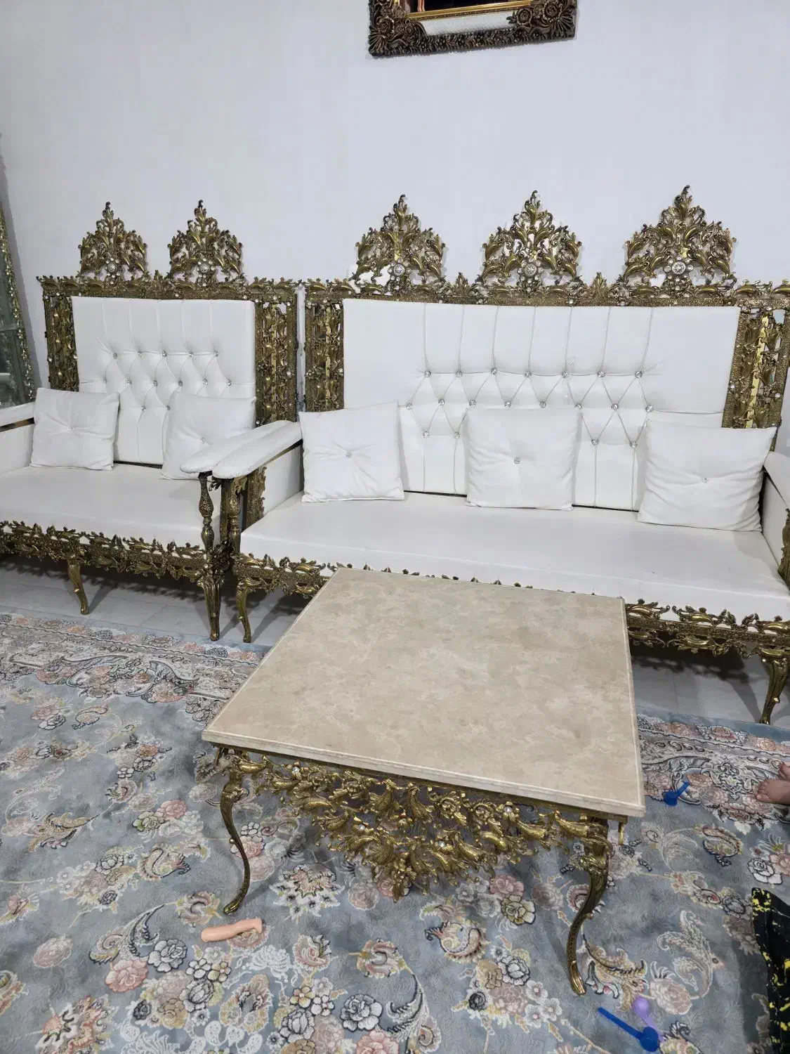 مبل هفت نفره برنز اصل|مبلمان خانگی و میز عسلی|شهریار, شهرک امیریه|دیوار