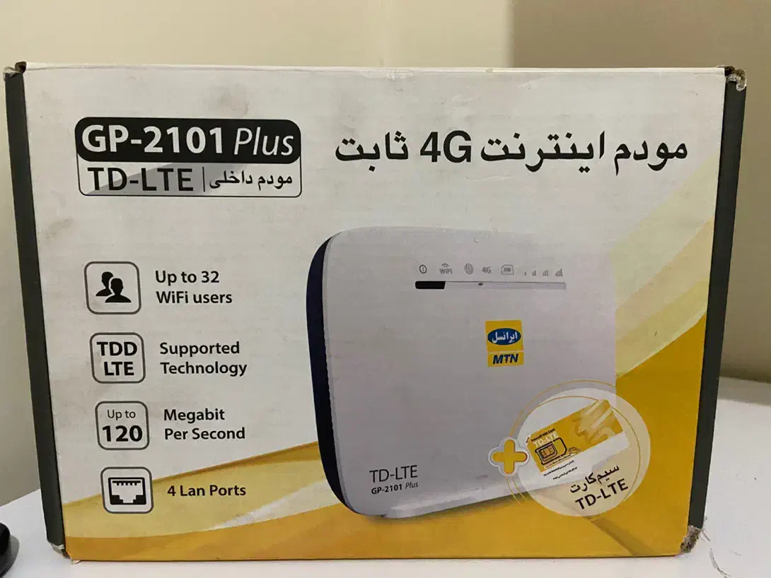 مودم ایرانسل TDLTE GP2101 plus|مودم و تجهیزات شبکه|کرج, دهقان ویلا|دیوار