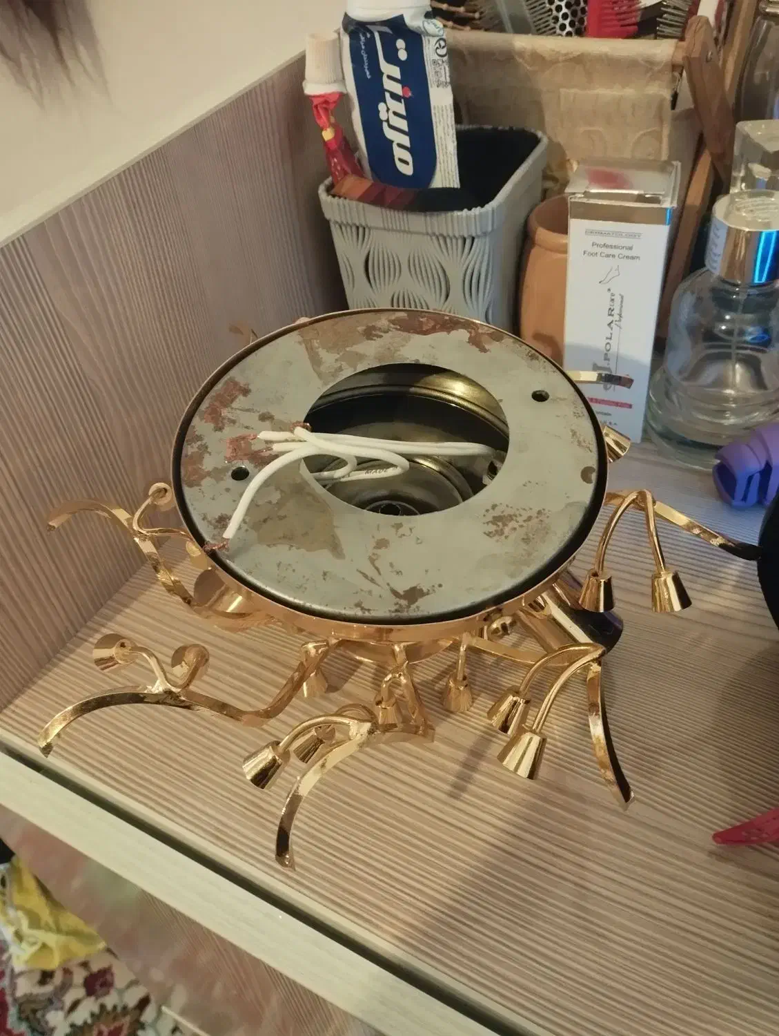 لوستر توپی کریستالی|لوستر و چراغ آویز|کرمانشاه, |دیوار