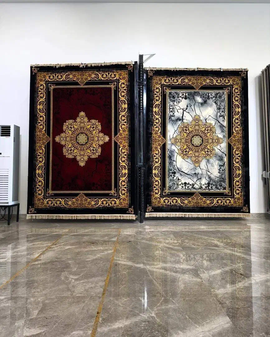 فرش 1200شانه طرح سنتی بافت جدید/ابرشم نما کد4444|فرش|شیراز, لاله|دیوار
